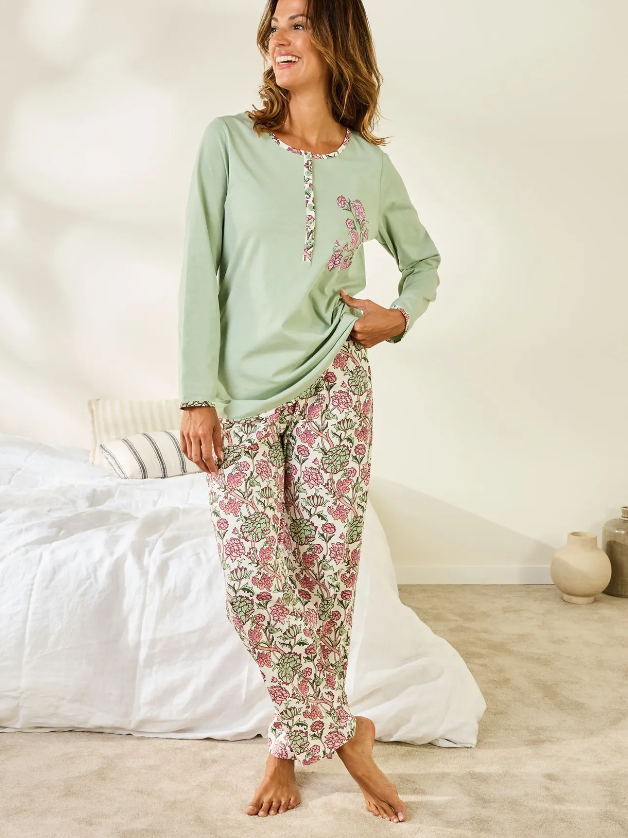 Pyjama en maille pur coton
