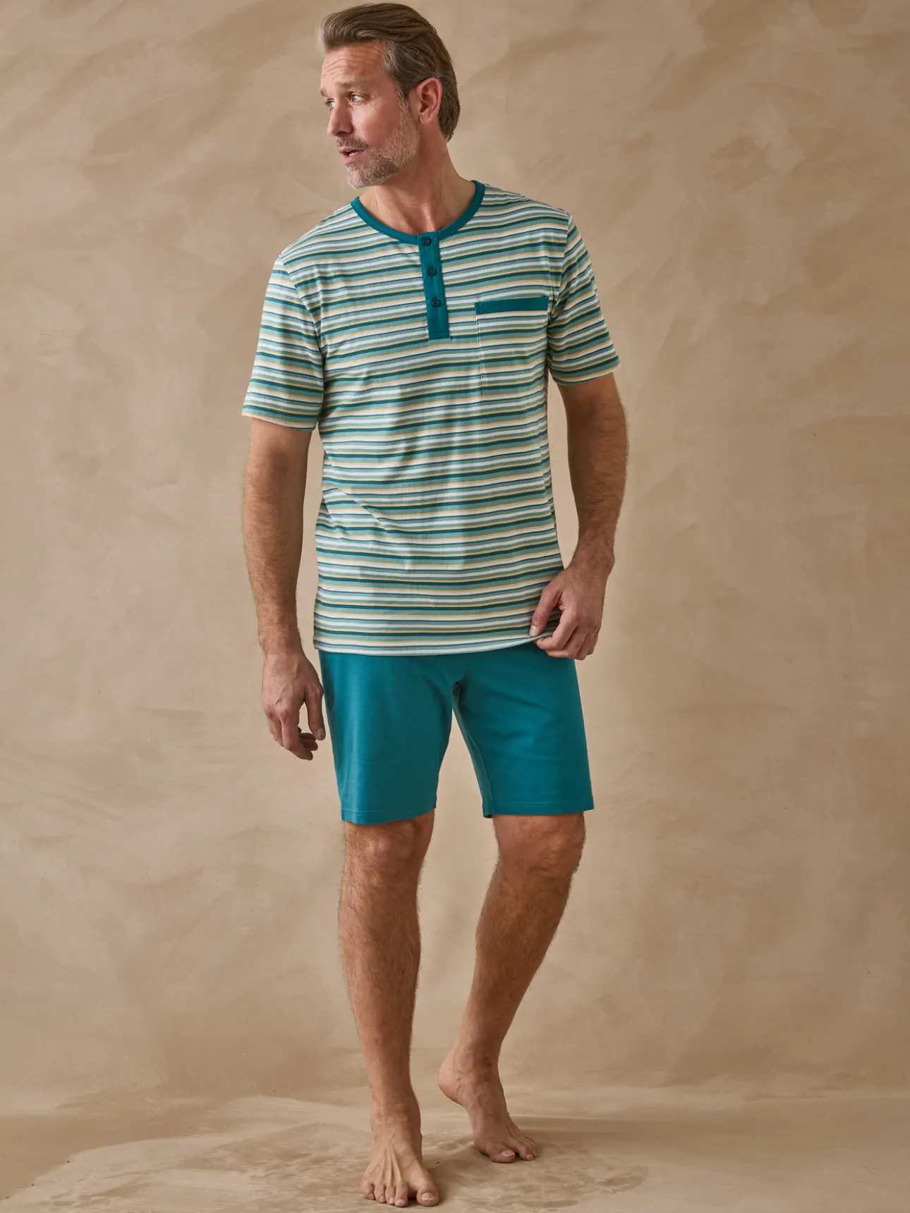 Pyjashort en maille jersey pur coton