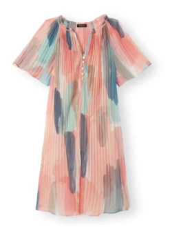 Robe ample en crêpe froissé