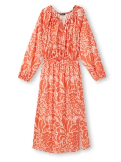 Robe ample en tissu satiné