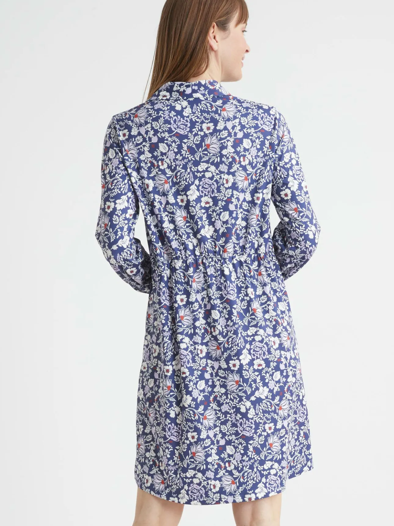 Robe chemisier en maille