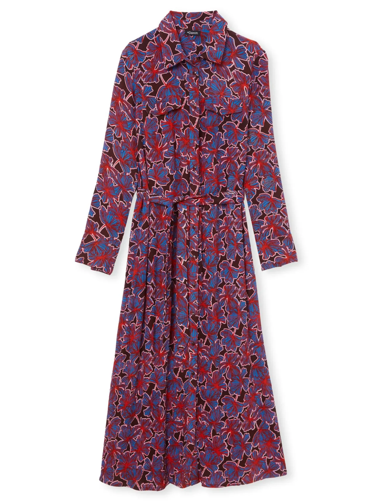Robe chemisier longue imprimée