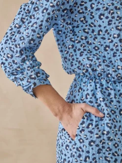 Robe chemisier manches longues