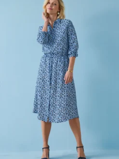 Robe chemisier manches longues