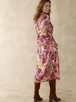 Robe-chemisier manches longues