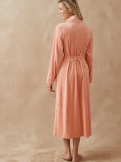 Robe de chambre boutonnée en velours