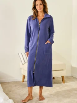 Robe de chambre en maille polaire