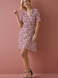Robe effet portefeuille en maille