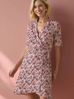 Robe effet portefeuille en maille