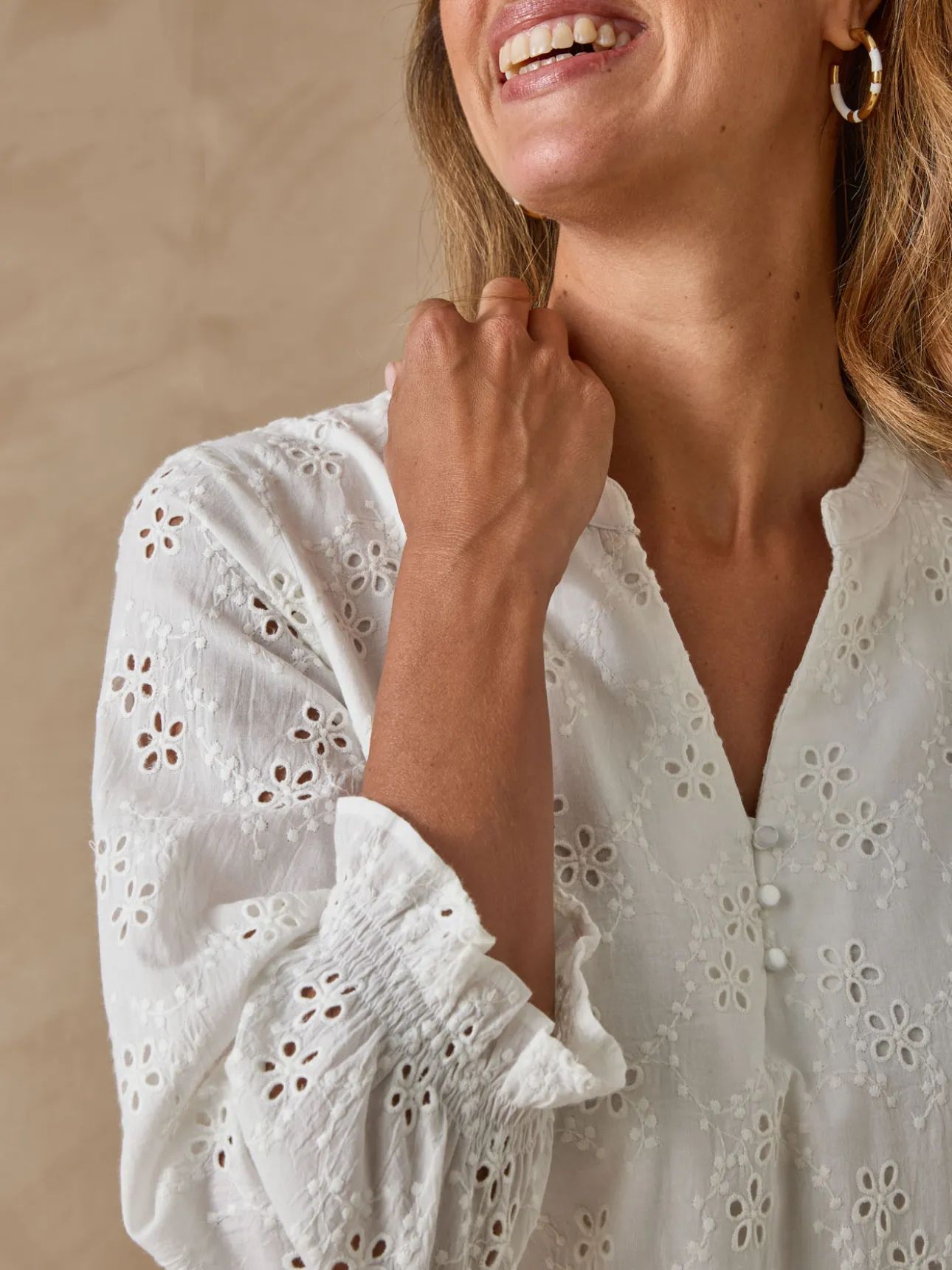 Robe en broderie anglaise