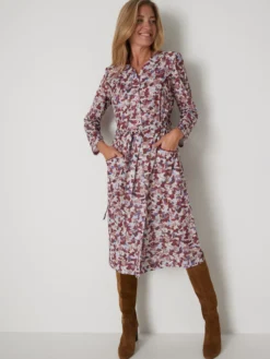 Robe encolure coeur en maille