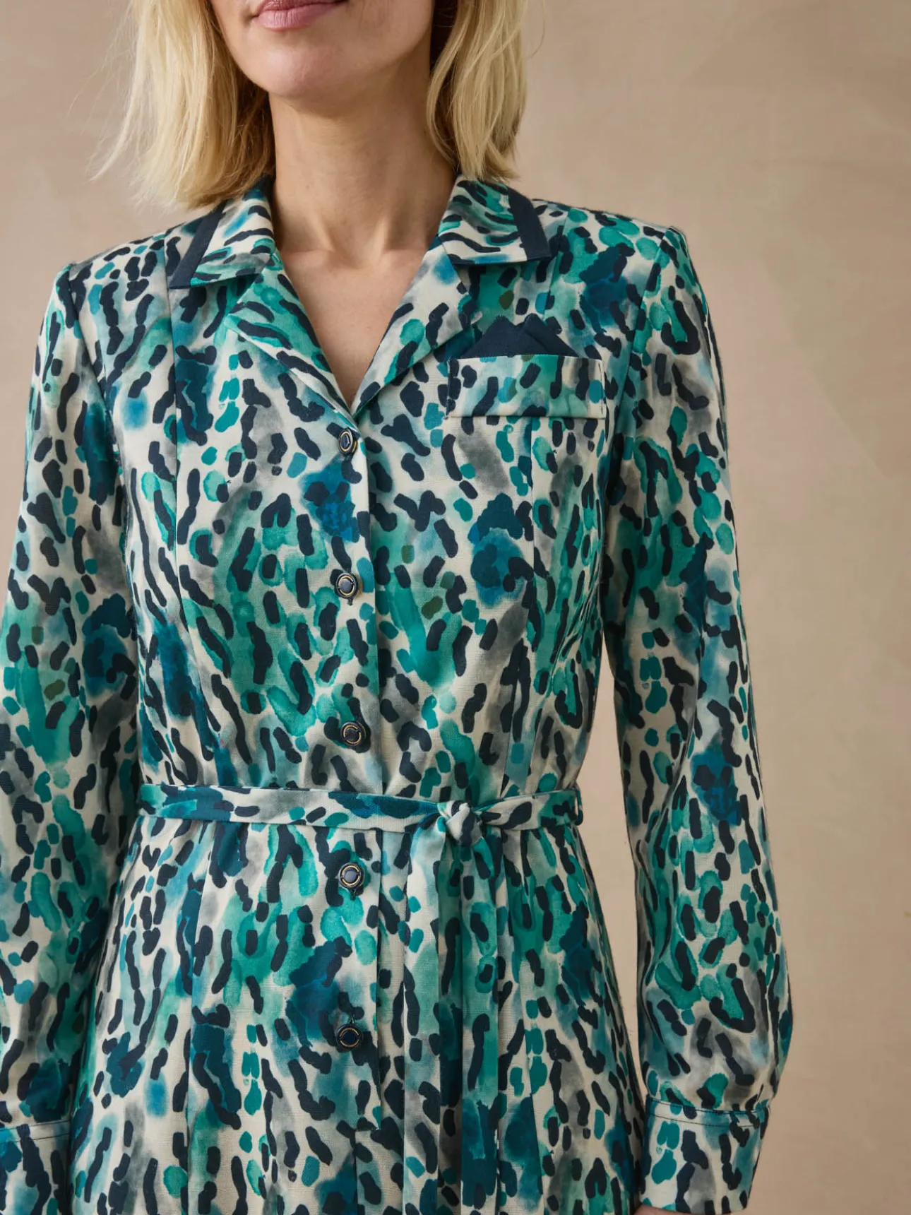 Robe en maille bien chaude