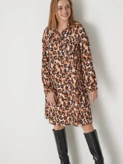 Robe en maille crêpe