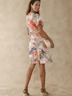 Robe en maille effet portefeuille