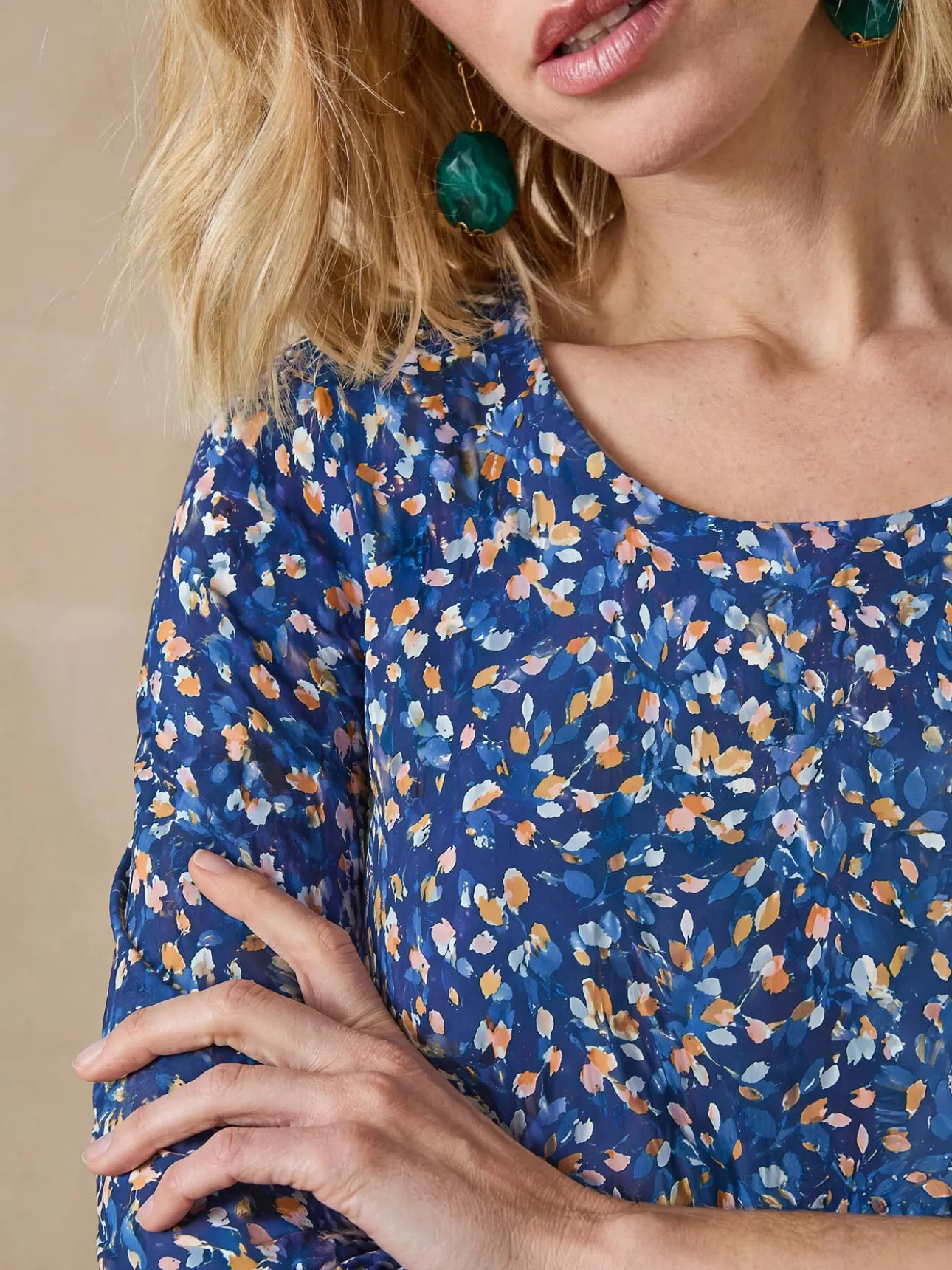 Robe en maille fluide