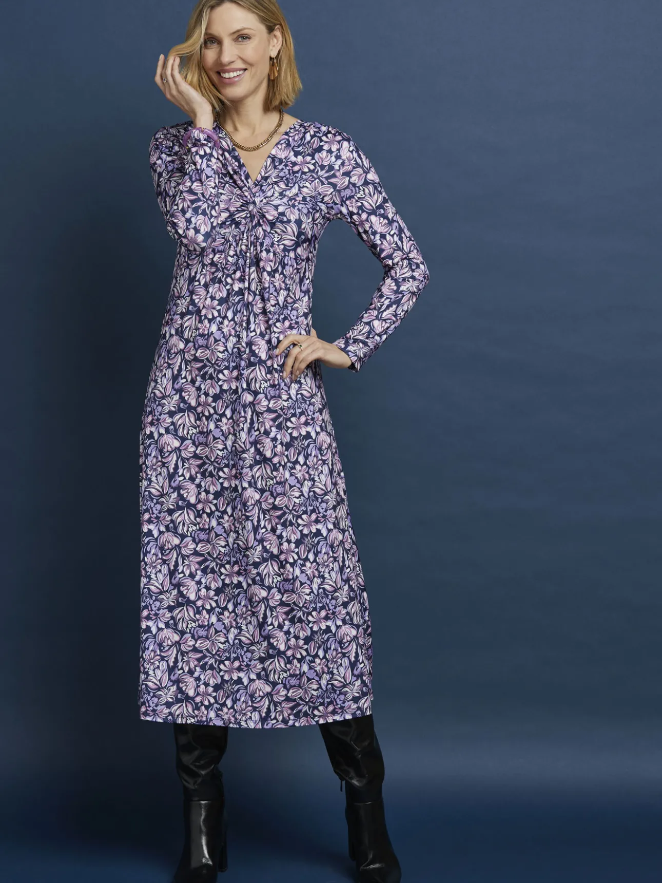 Robe en maille légère fluide