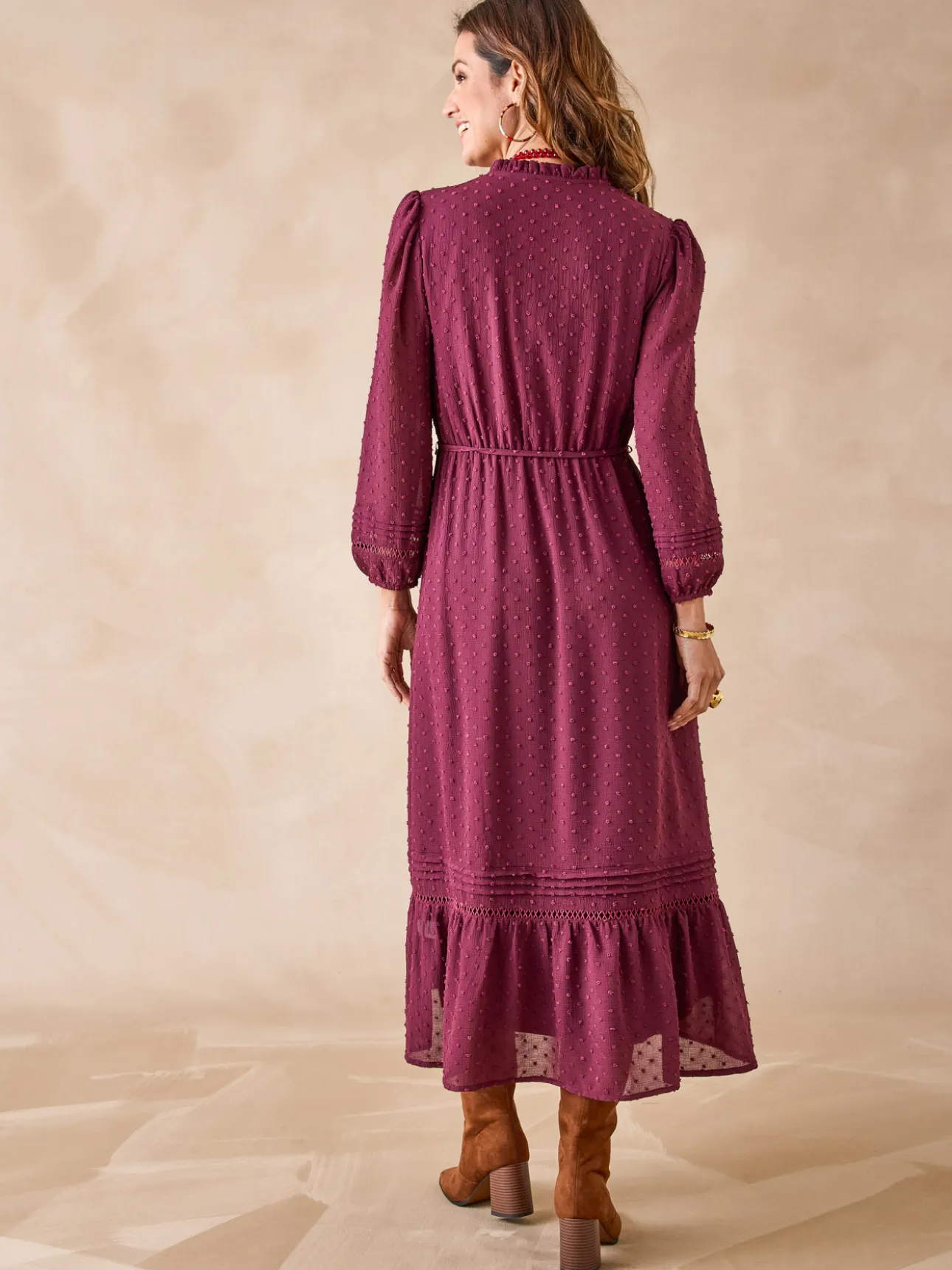 Robe en plumetis
