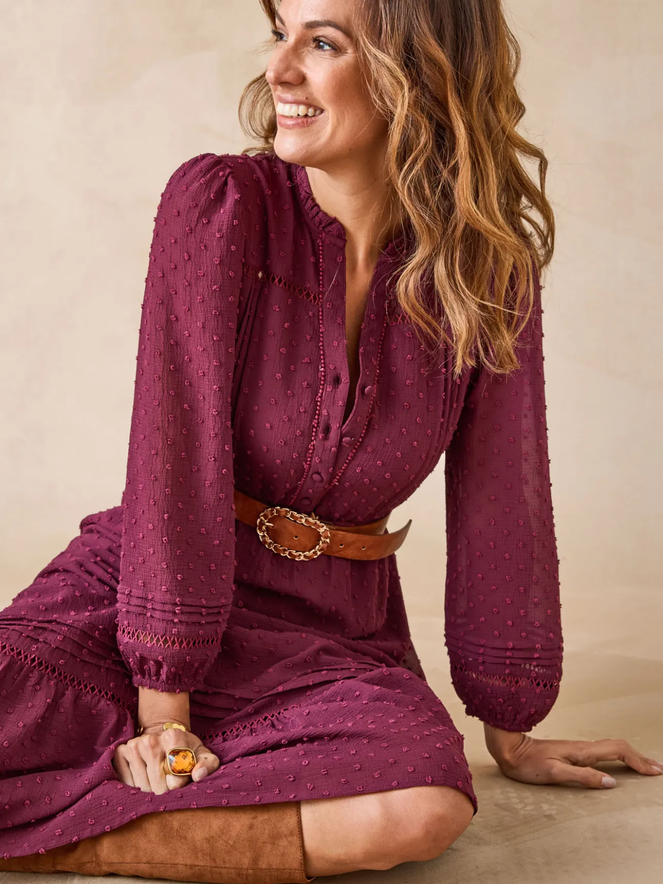 Robe en plumetis