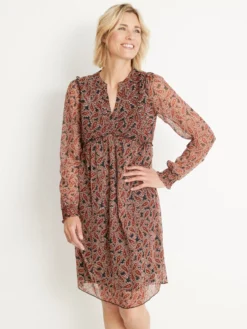 Robe en voile doublé