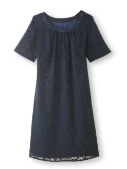 Robe housse cérémonie effet dentelle