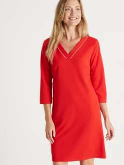 Robe housse en maille fluide