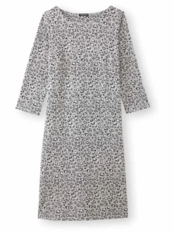 Robe housse en maille jacquard