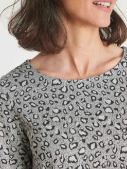 Robe housse en maille jacquard