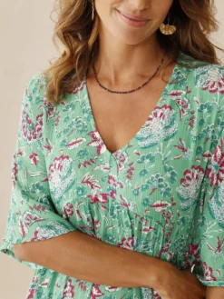 Robe longue ample imprimé