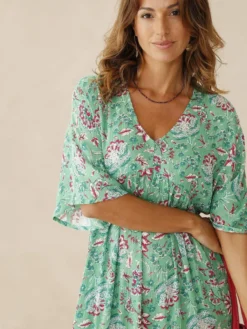 Robe longue ample imprimé