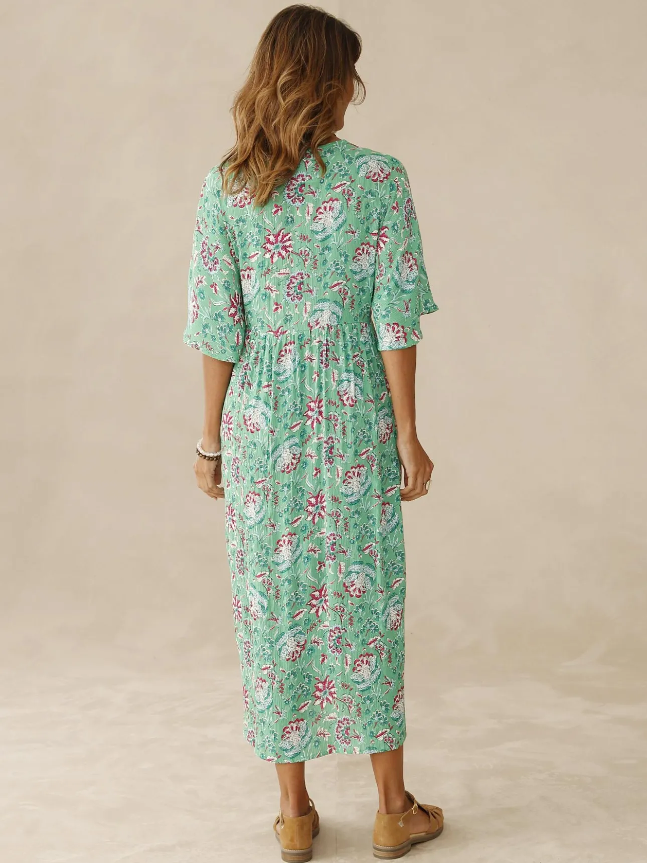 Robe longue ample imprimé