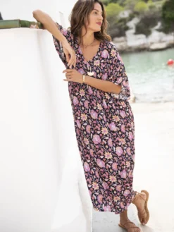 Robe longue ample imprimé