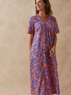 Robe longue pur coton