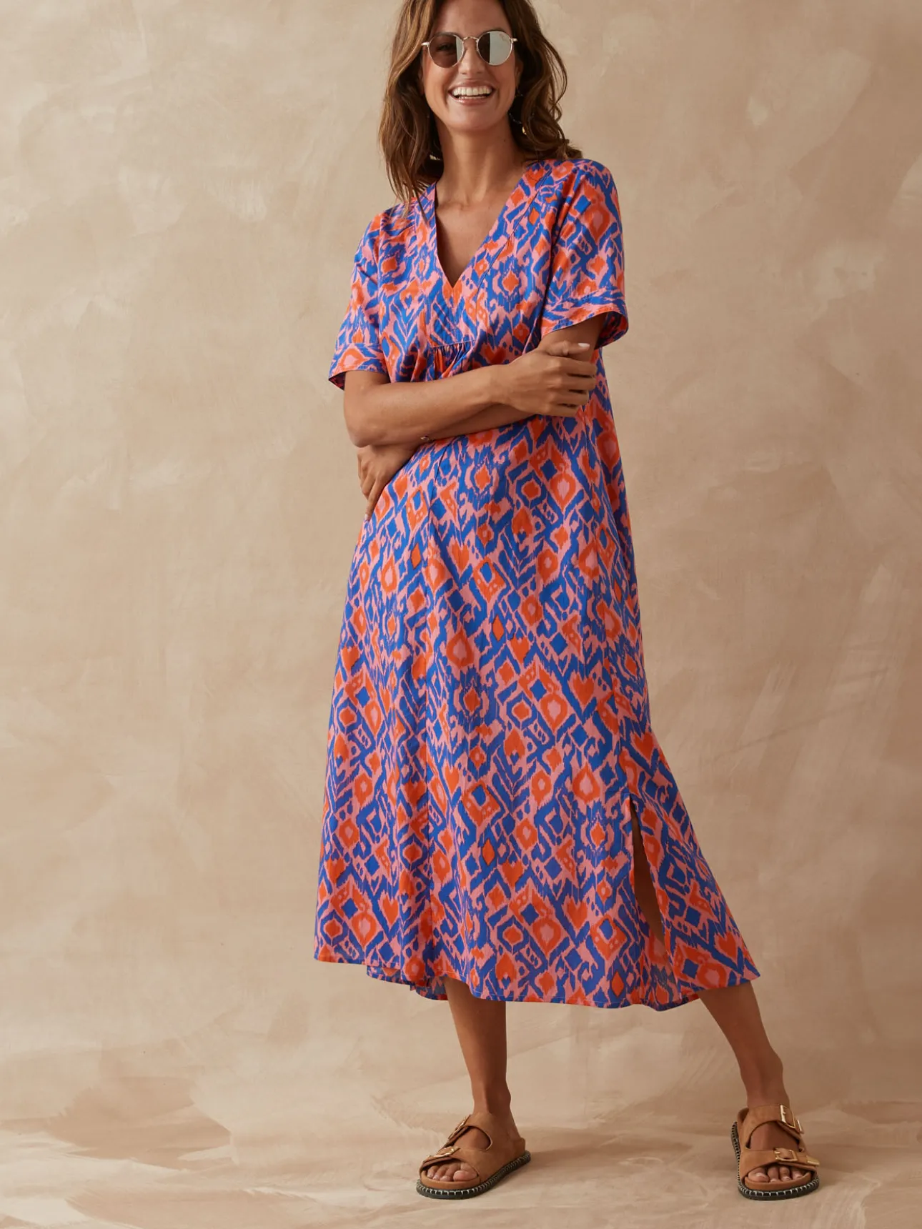 Robe longue pur coton