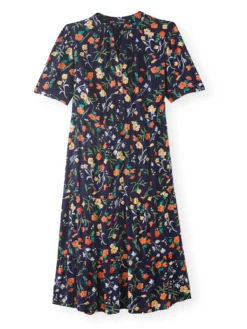 Robe longue à volants