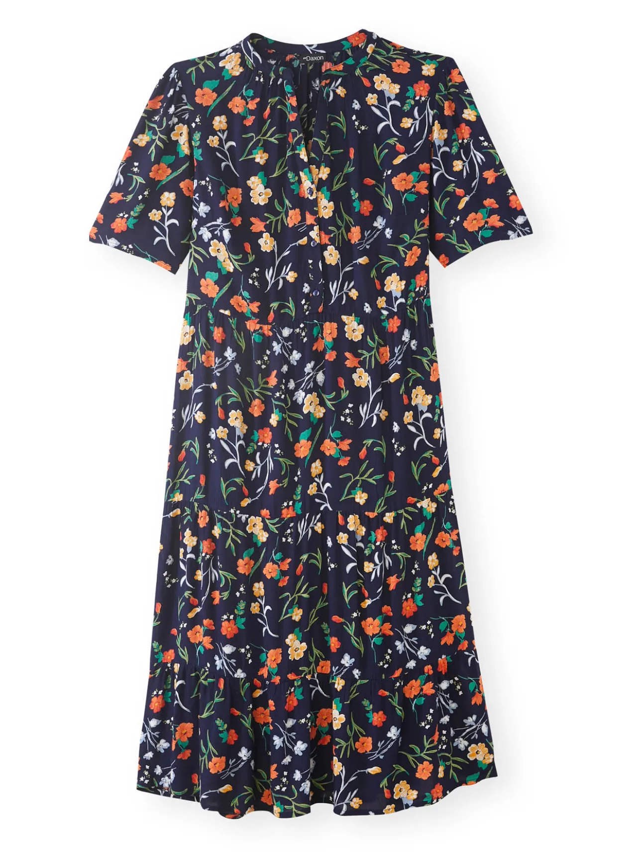 Robe longue à volants