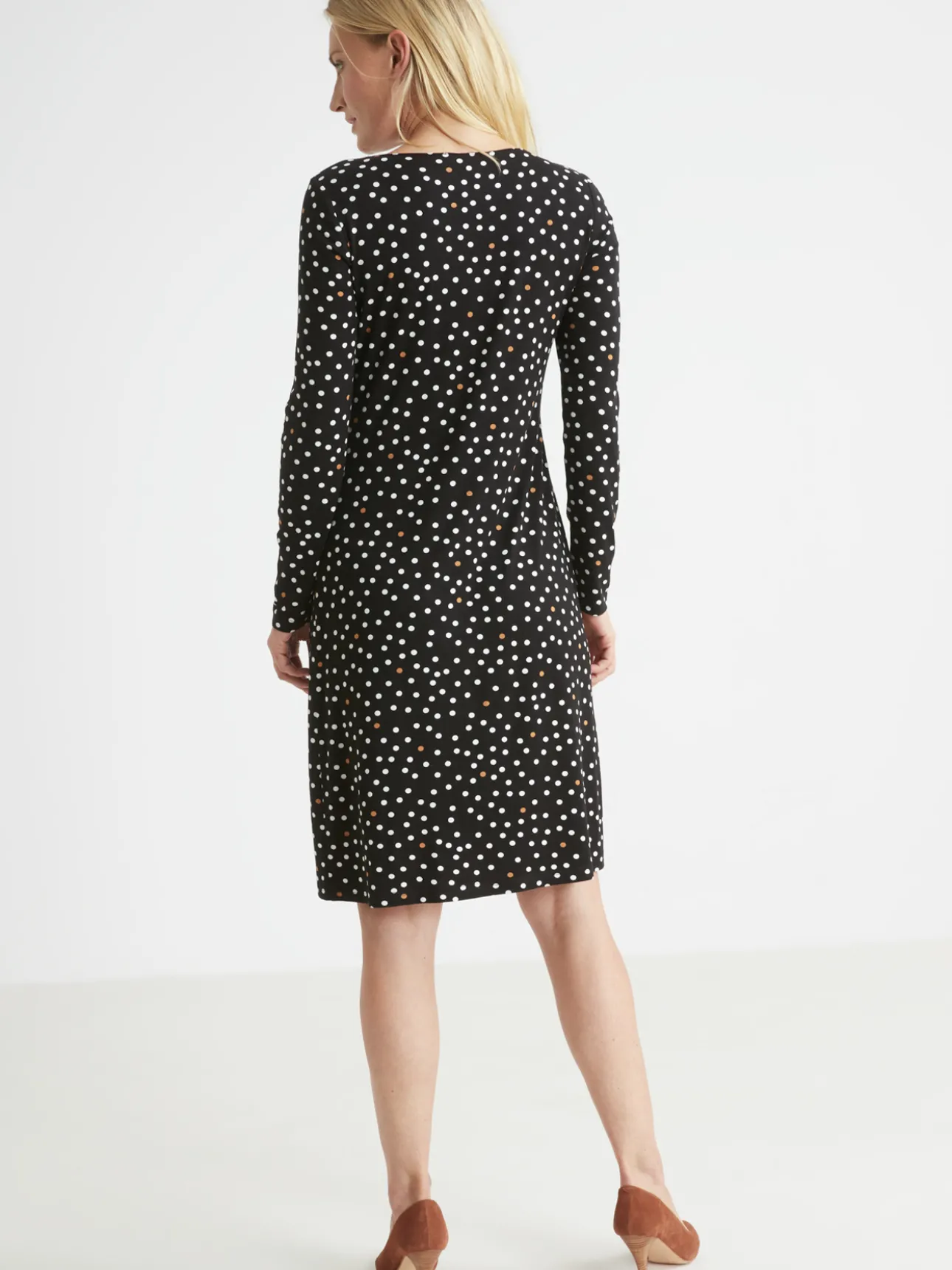 Robe maille fluide drapé fantaisie