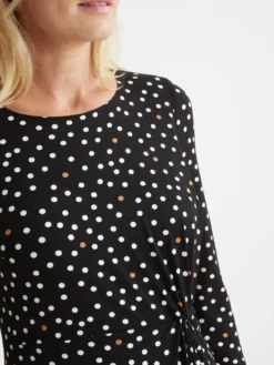 Robe maille fluide drapé fantaisie