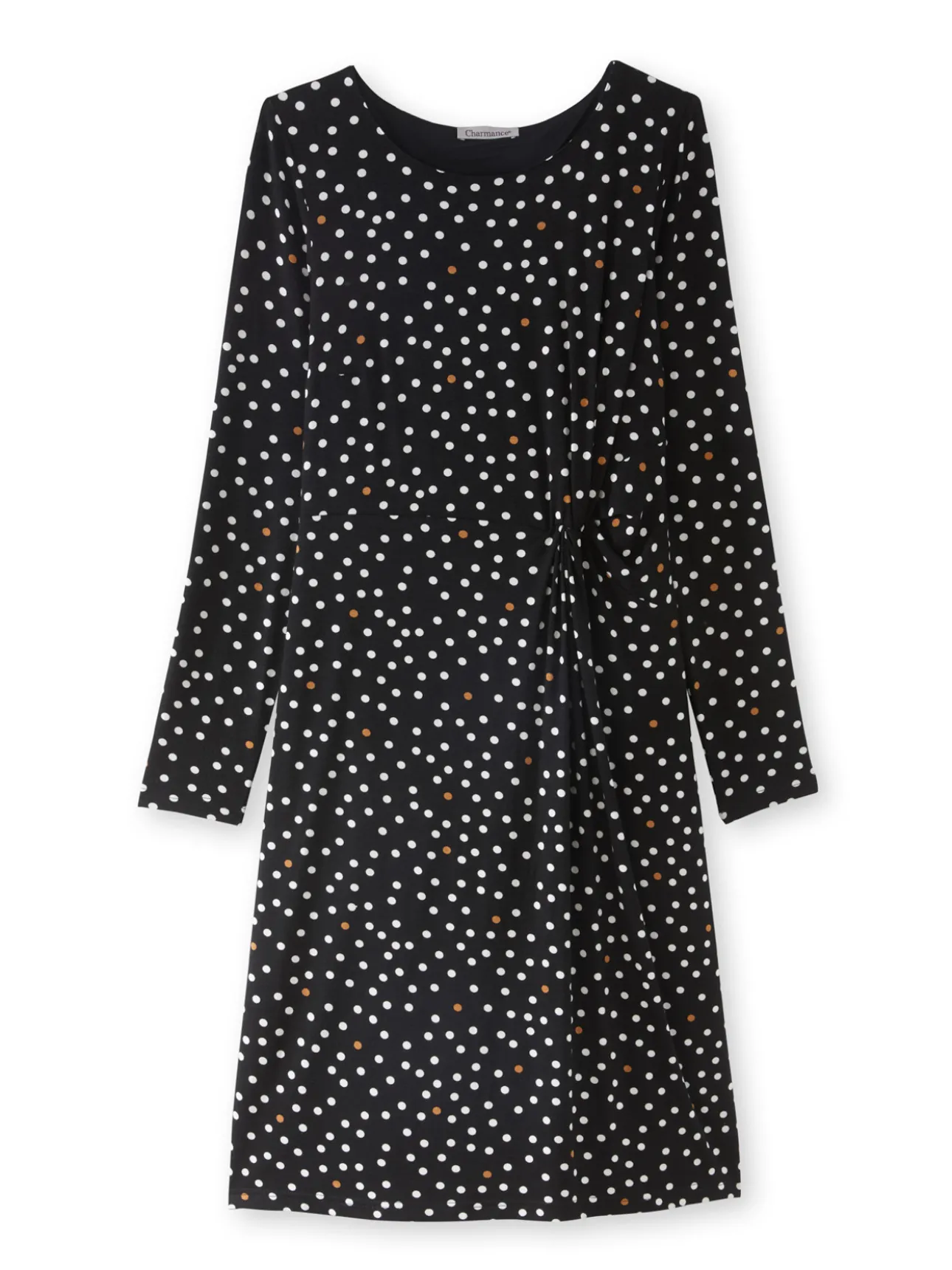 Robe maille fluide drapé fantaisie