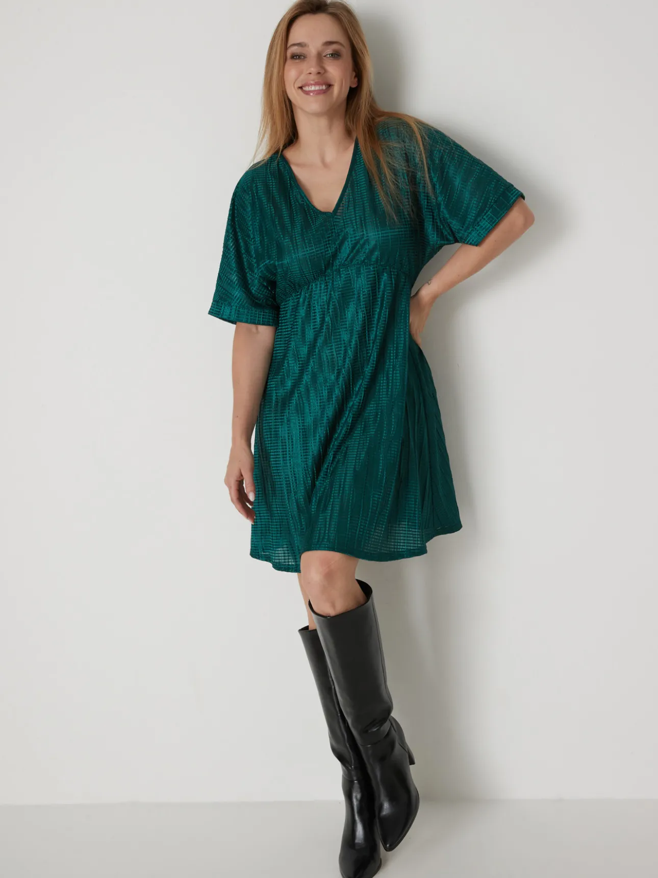 Robe maille irisée