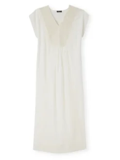 Robe sans manches en voile de coton