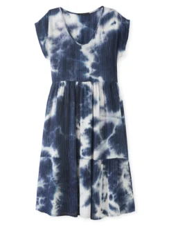 Robe tie and dye à volants