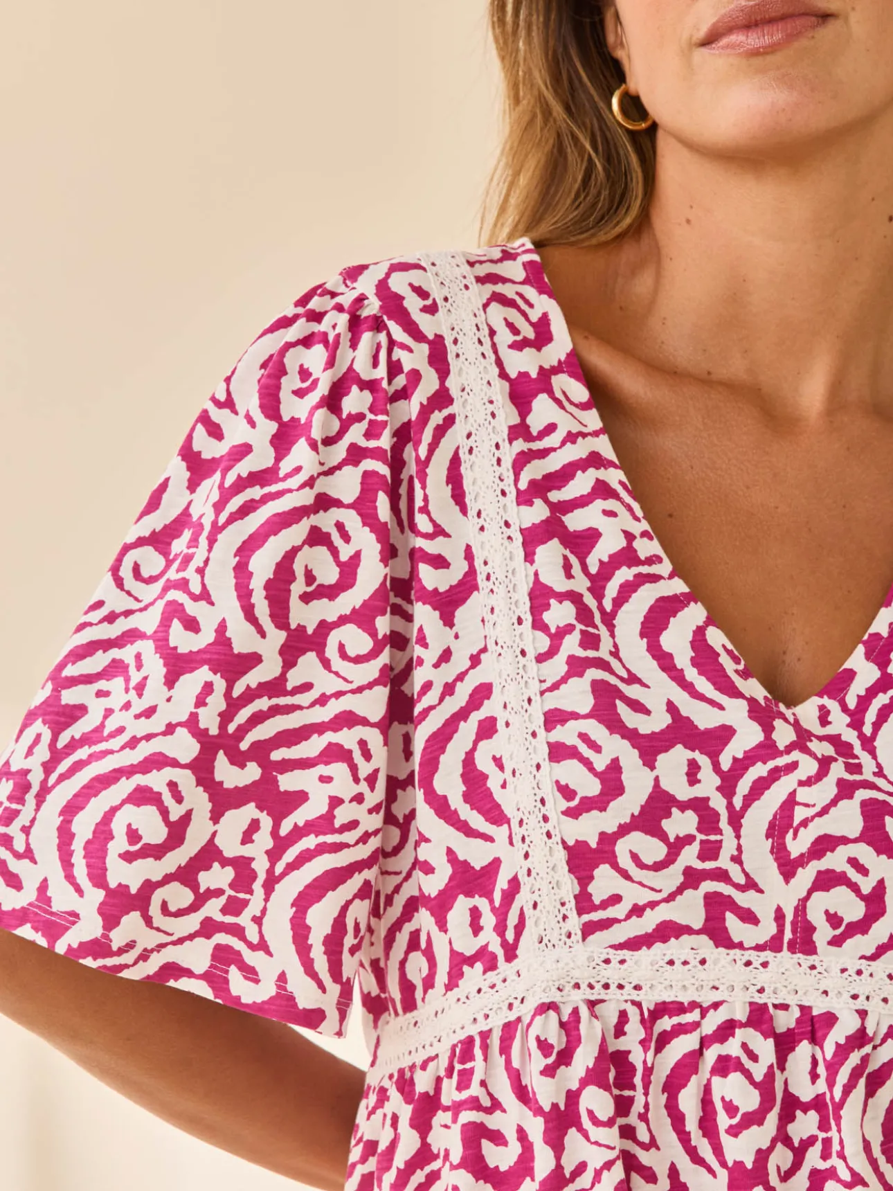 Robe évasée élastiquée taille