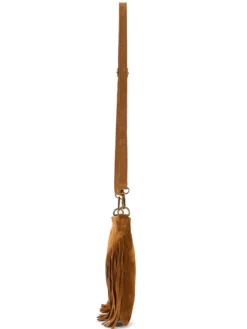 Sac bandoulière cuir et franges
