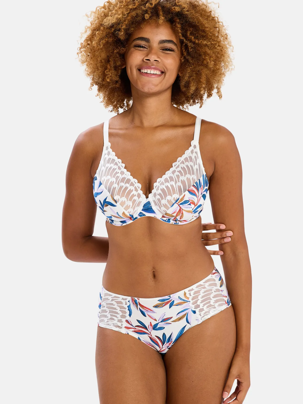 Shorty microfibre Narcisse Print