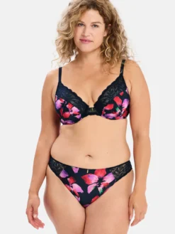 Slip microfibre imprimée Suzan Fantaisy