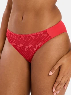 Slip Narcisse microfibre brodée