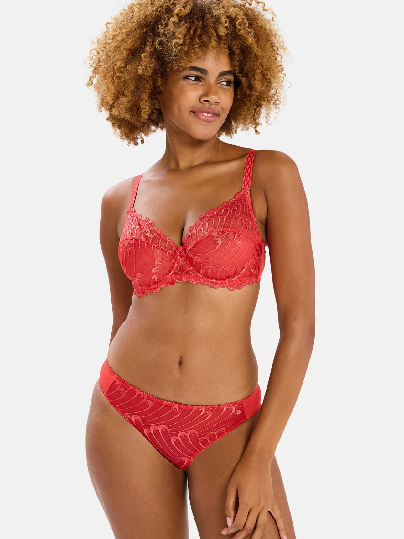 Slip Narcisse microfibre brodée