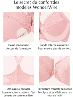 Soutien-gorge agrafé devant Wonderwire