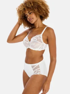 Soutien-gorge à armatures brodé Narcisse