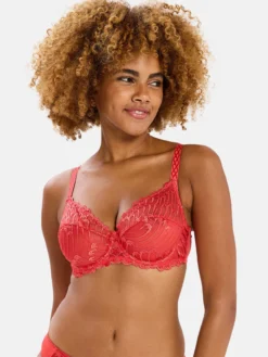 Soutien-gorge à armatures brodé Narcisse